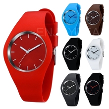 New Arrival Super Soft Jelly Silicone Quartz Wrist Watch Waterproof Casual Style Watch #2014 Free Shipping