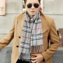 190 * 31cm fashion Wool Blend Scarf Men 2016 Brand Big Size plaid blanket scarf Scarves Men Pashmina Scarf femal Shawl