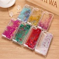I5005 New Glitter bling Quicksand star Liquid hard back cover clear phone case for iphone 5