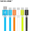 VOXLINK 1m 2m 3m Universal Flat Noodle Micro USB Charger Sync Data Cable for Samsung HTC