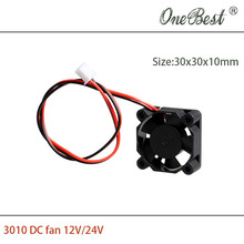 DIY Parts 3010 cooling fan DC 12V 0.1A for 3D printer accessories 30x30x10mm(30*30*10mm)with 2.54 Interface free shipping