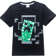 New Cartoon Creeper Children T Shirts Fit 2015 Summer Boys Kids Short Sleeve Tees Cotton Baby