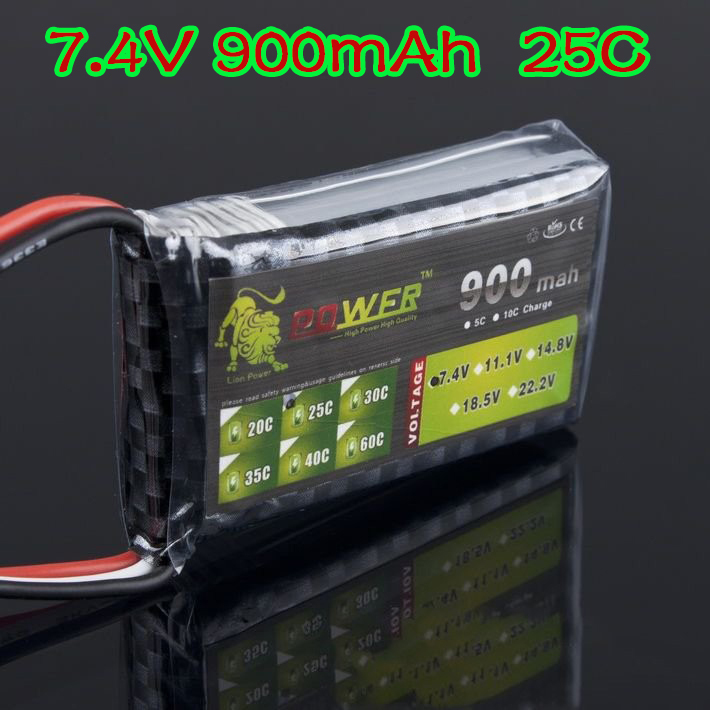 -battery-7-4V-900mAh-25C-Lion-Power-LiPo-Battery-For-RC-Quadrotor-Car ...