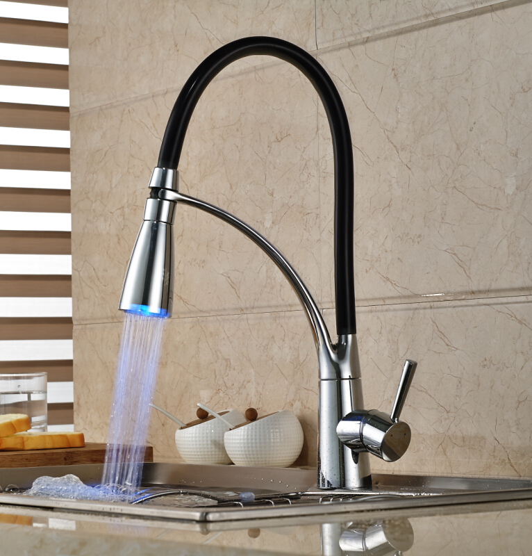 changing kitchen sink faucet led color changing chrome brass kitchen faucet single changing kitchen sink faucet led color changing chrome brass kitchen faucet single