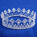 Clear Crystal Peacock Crowns Bride Style Rhinestone Crown Tiara Bridal Hair Jewelry Wedding Hair Accessories HG072