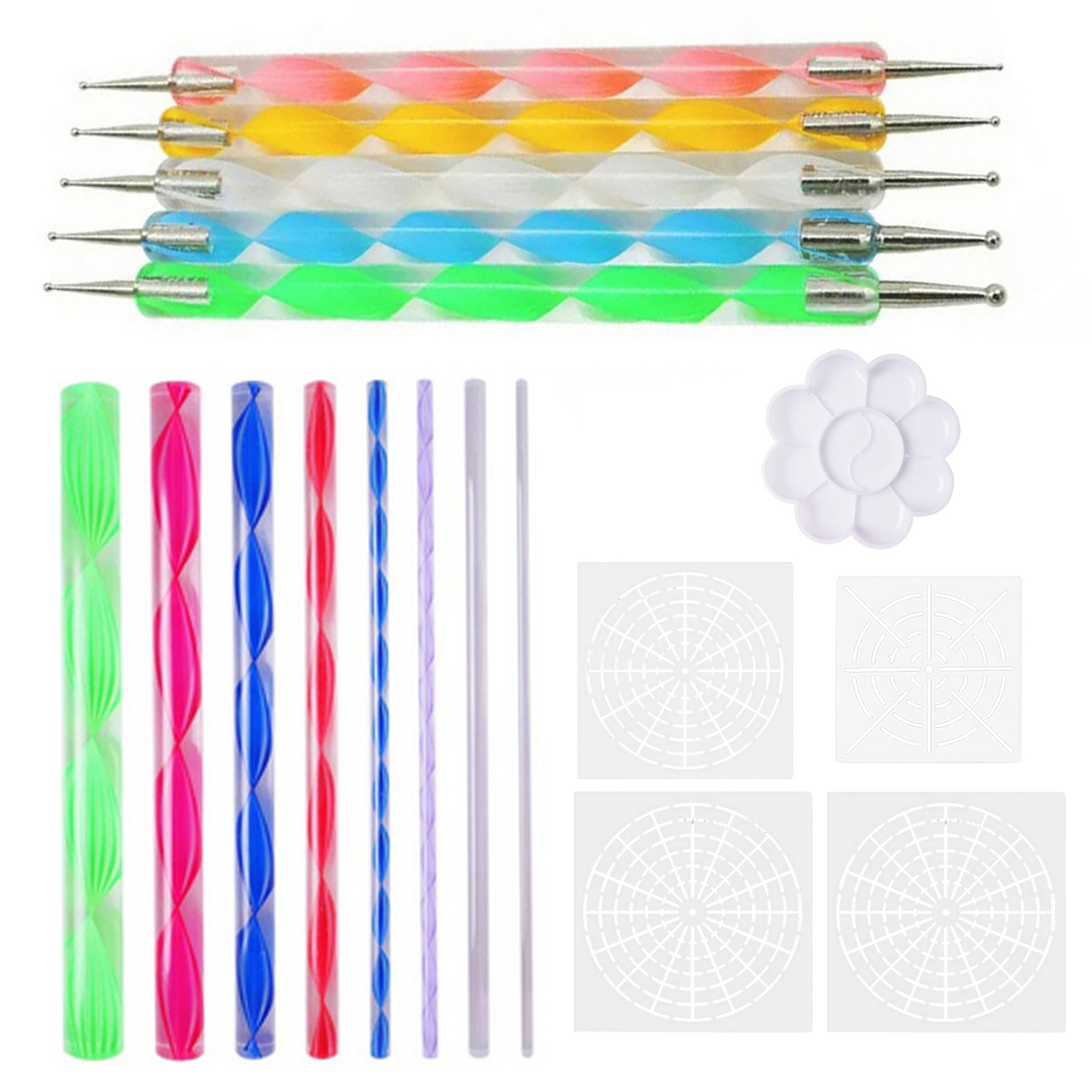 8pcs Dotting Rods Ball Stylus Pens Mandala Painting Dotting Tool DIY Nail CRJHV