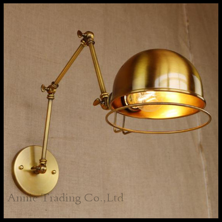 American Vintage Wall Lamps Art Decoration E27 Brass Bronze Bar Restaurant Coffee Shop store Industrial apliques pared light