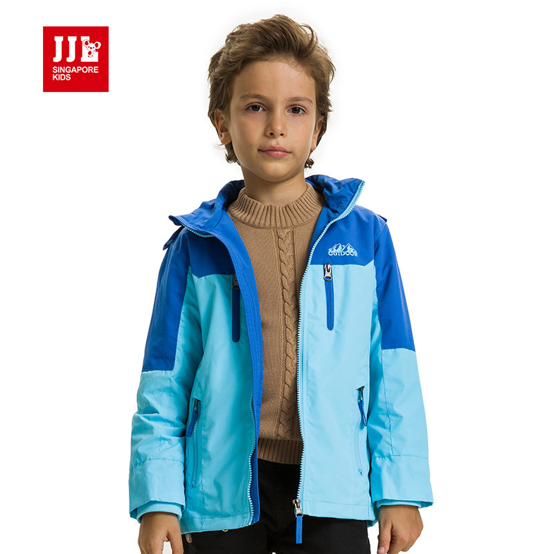 boys jacket kids sport jacket windproof hoodies coat fashion contrast color outwear 2015  news parka  kids clothes