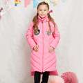New 2016 Winter Jacket Girls down coat child down jackets white duck down long design Parka