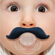 BABY CHILD BLACK MOUSTACHE DUMMY SOOTHER PACIFIER FUNNY JOKE MATERNITY NEWBORN