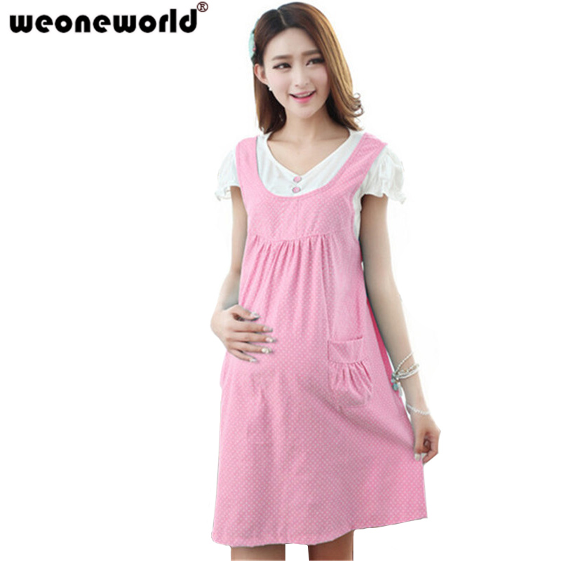 Cheap summer maternity clothes 24/7 Comfort Apparel Sevilla Summer Maternity Dress.