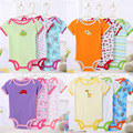 1 pieces Baby Boy Girl Clothes Short Sleeve 2016 Summer Baby Romper Newborn Cotton Jumpsuits Rompers
