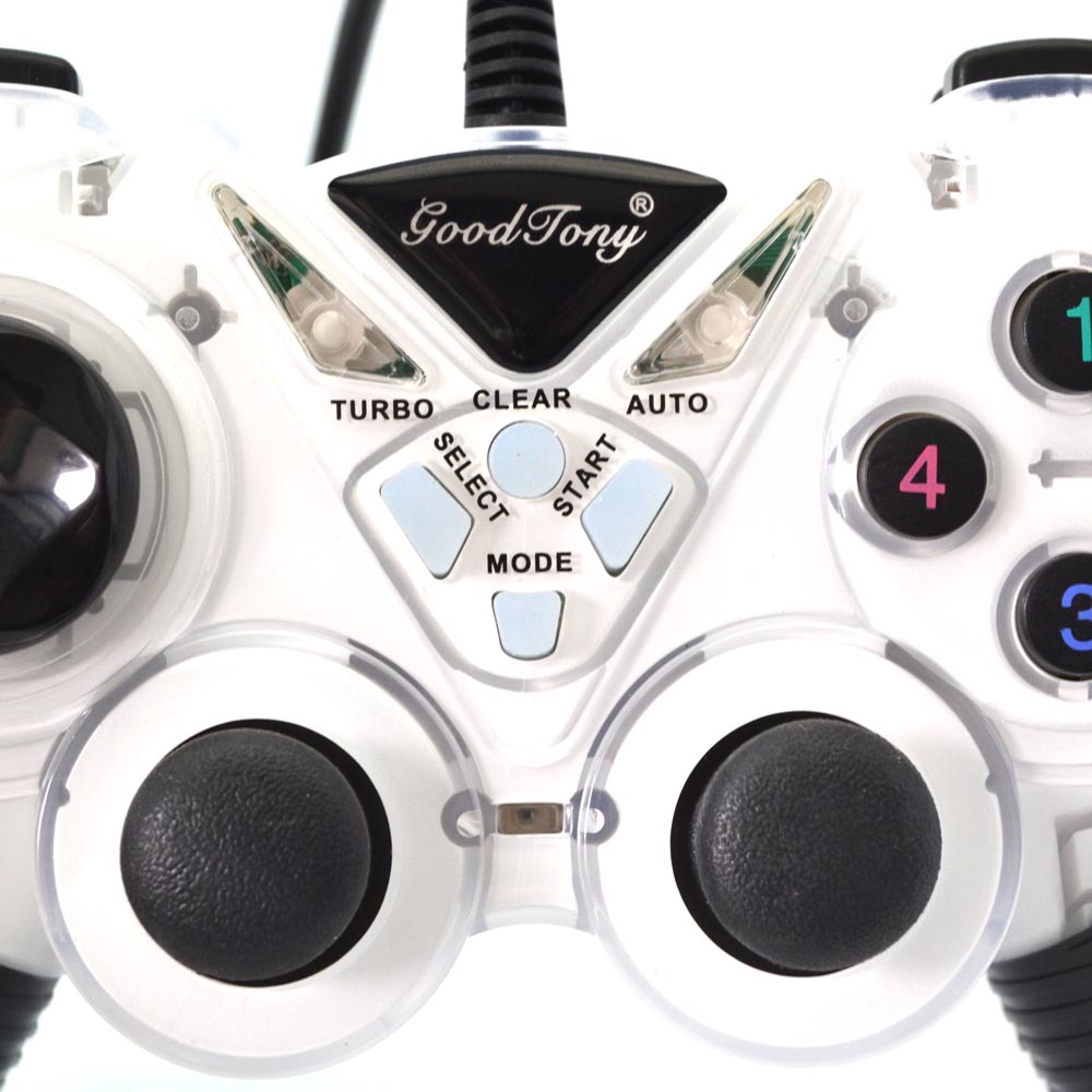 Купить Проводной usb gamepad двойной вибрации шока контроллер джойстика ...