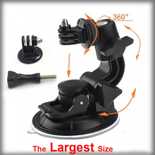 GoPro accessories 9CM Multi-Purpose Suction Cup Mount Universal Car Vehicle Holder for gopro4/3+/3/2/1 Camera,SJ4000 xiaoyi mi