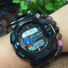 Calientes de la jalea de moda multifunción de doble pantalla exterior impermeable a prueba de choques fresco deportes electrónicos relojes para hombres y mujeres