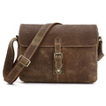 Vintage 100 Guaranteed Crazy Horse Genuine Leather Men Messenger Bags Brown Color Men Bag Natural Cowskin