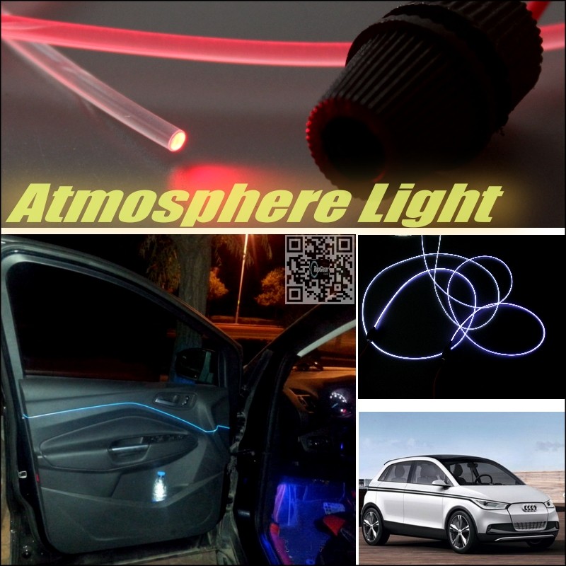 Car Atmosphere Light Fiber Optic Band For Audi A2 1999~Onwork Interior Refit Uniformity No Dizzling Cab Inside DIY Air light