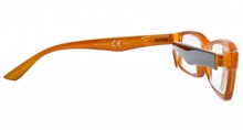 R055 Spring Hinges Black Yellow Reading Glasses W case 0 0 0 5 0 75 1