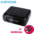 Crenova XPE460 Full Color 130 HD LED Projector 800 480 Resolution Home Cinema Theater Support AV
