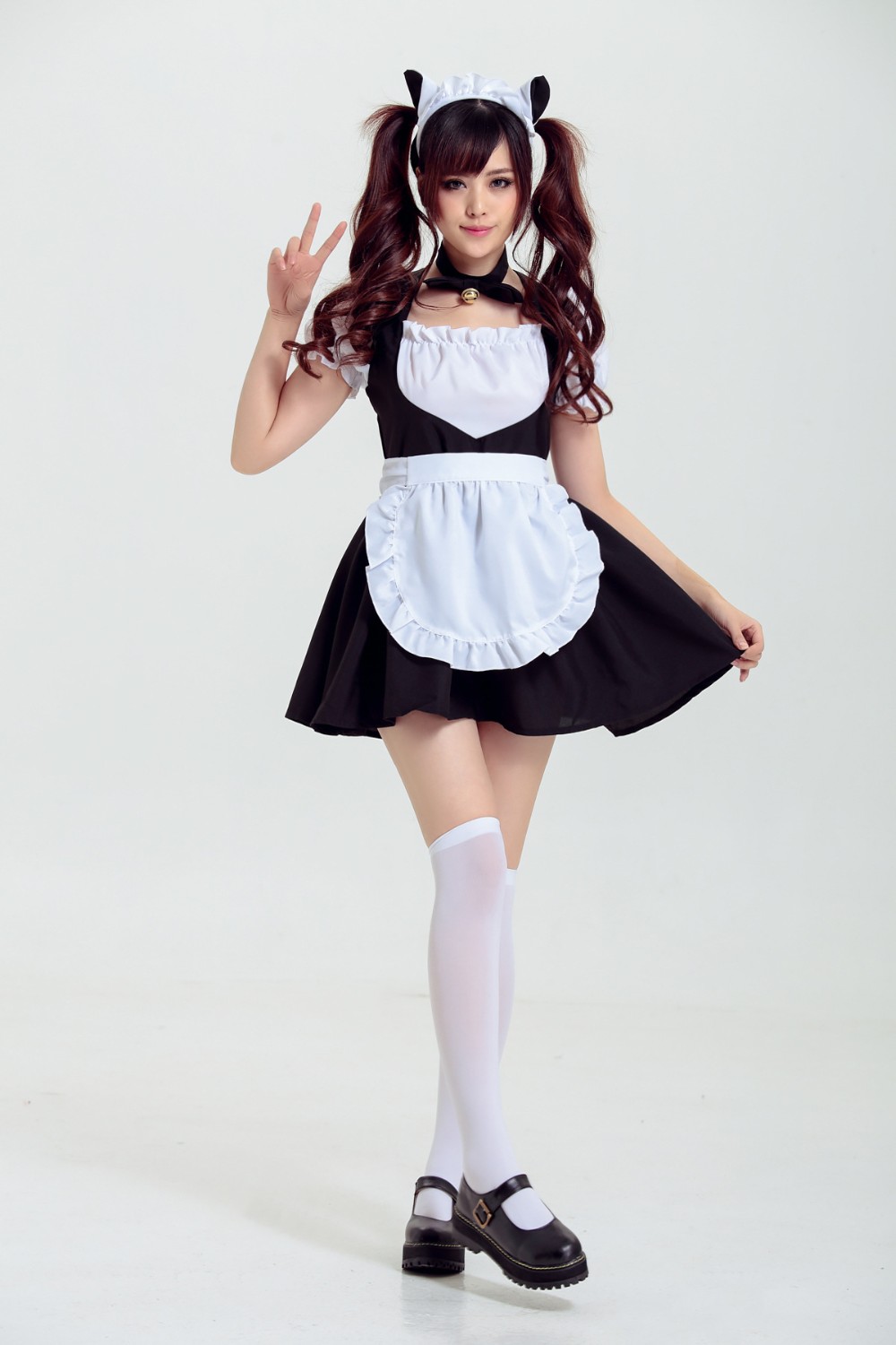 Kawaii Anime Cosplay Lingerie Sexy Halloween Bunny Costume Porn Bow Knot Maid Outfit School Girl