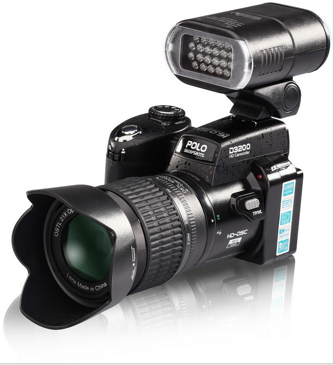 New Arrival D3200 21X Optical Zoom 16 Million Pixel Professional SLR Camera HD Camera Plus LED