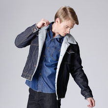 Europe and USA Style winter men’s Jeans Jacket with extra wool and thicken jacket free shipping
