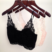 Summer Lace Crop Tops Women 2016 Slim Hollow Out Spaghetti Strap Tank Harajuku Croptop bralet debardeur femme sexy camis T1093