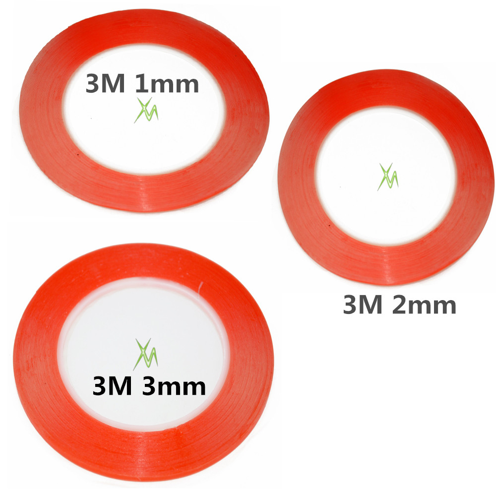 3 pcs Mixed 1mm/2mm/3mm* 3M High Strength Acrylic Two-side Glue Sticker Adhesive Sticker Tape For phone LCD Screen Repair