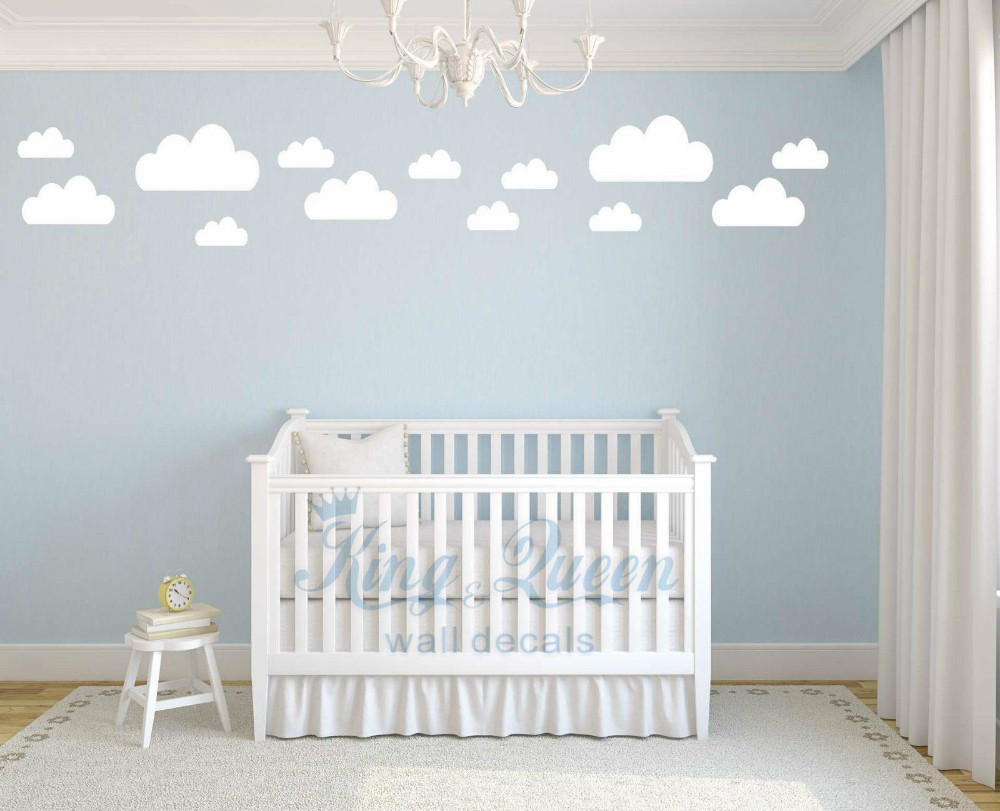 Achetez en gros bébé chambre stickers muraux nuages ...