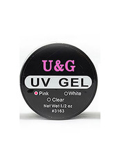 Free shipping Professional Pink White Clear Nail Art Tips Glue UV Builder Gel M01306