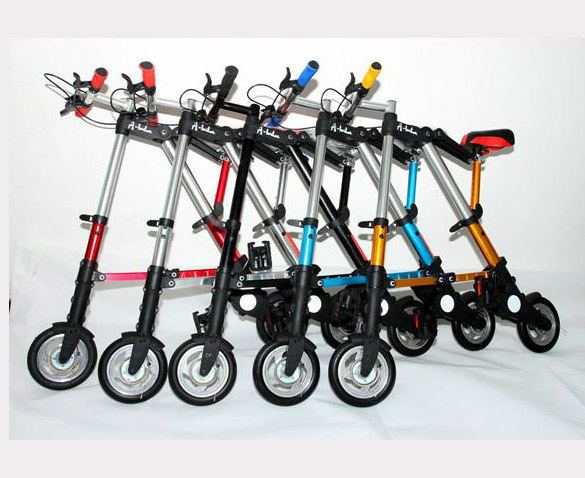8 mini ultra light abike folding bicycle Portable Rapid fold bike small 10s to fold Fashion