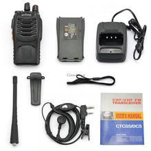 1set Professional Handheld Walkie Talkie for Pofung BF-888S UHF 400-470 MHz Radio Two 2-way Amature Ham Radio New High Quality
