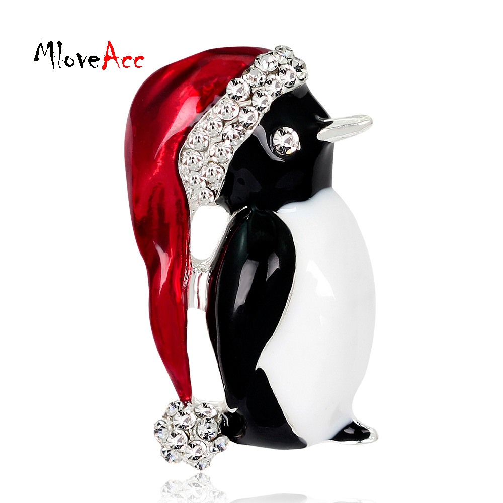 lovely penguin brooches christmas gifts enamel rhinestones lovely penguin brooches christmas gifts enamel rhinestones