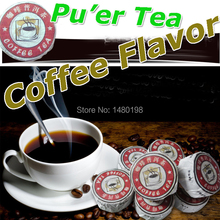 Hot Sale Coffee Flavor Pu er Puerh Tea Chinese Mini Yunnan Shu Ripe Puer Tea Gift