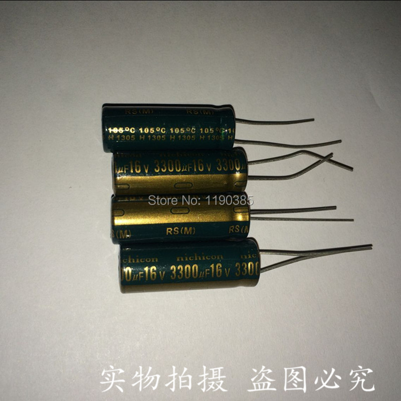 Aluminum electrolytic capacitor  3300UF  16V  10*25  10MM*25MM  capacitor Integrated circuit  New and original import capacitor