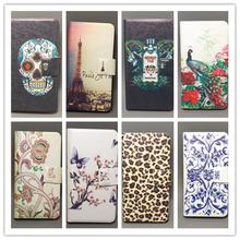 16 species pattern Ultra thin butterfly Flower Flag vintage Flip Cover For Samsung Galaxy Young S6310 S6310N Cellphone Case