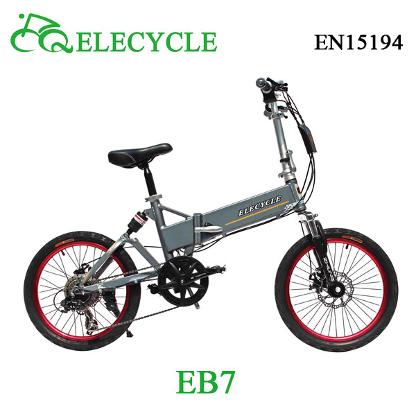 ELECYCLE EB7 16 or 20 250W Suspension Foldable Folding mini Electric Bike Electric Bicycle e bike