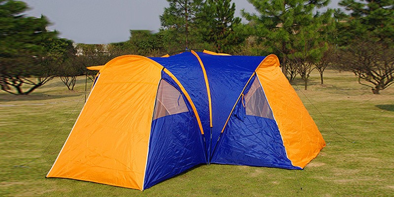 High Quality 9 Person Large Space Outdoor Waterproof Camping Tent 3 Room 1 Hall Mosquito Net Family Tents for Party Low Price (6)