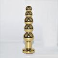 Gold silver anal plug stainless steel butt plug prostate anal toy large anal beads prostate massager