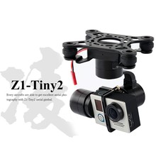 Free shipping Zhiyun Tiny2 aerial gopro bruhsless gimbal 3axis for Hero 3 3+ 4 DJI Phantom 2 F450 F550 X525 drone