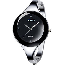 2015 nueva KIMIO Bling cristal de moda elegante de señora damas pulsera de acero inoxidable relojes de cuarzo