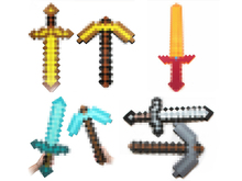 1pcs Minifigures Myworld Minecraft Newest Design Game Bracelets Diamond 4style Color Sport Rope EVA Model Birthday Gifts