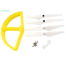 New 4PCS Propeller and 4PCS Protector For DJI Phantom 2 Vision+ Wltoys V303 CX-20 RC Drone Yellow 66