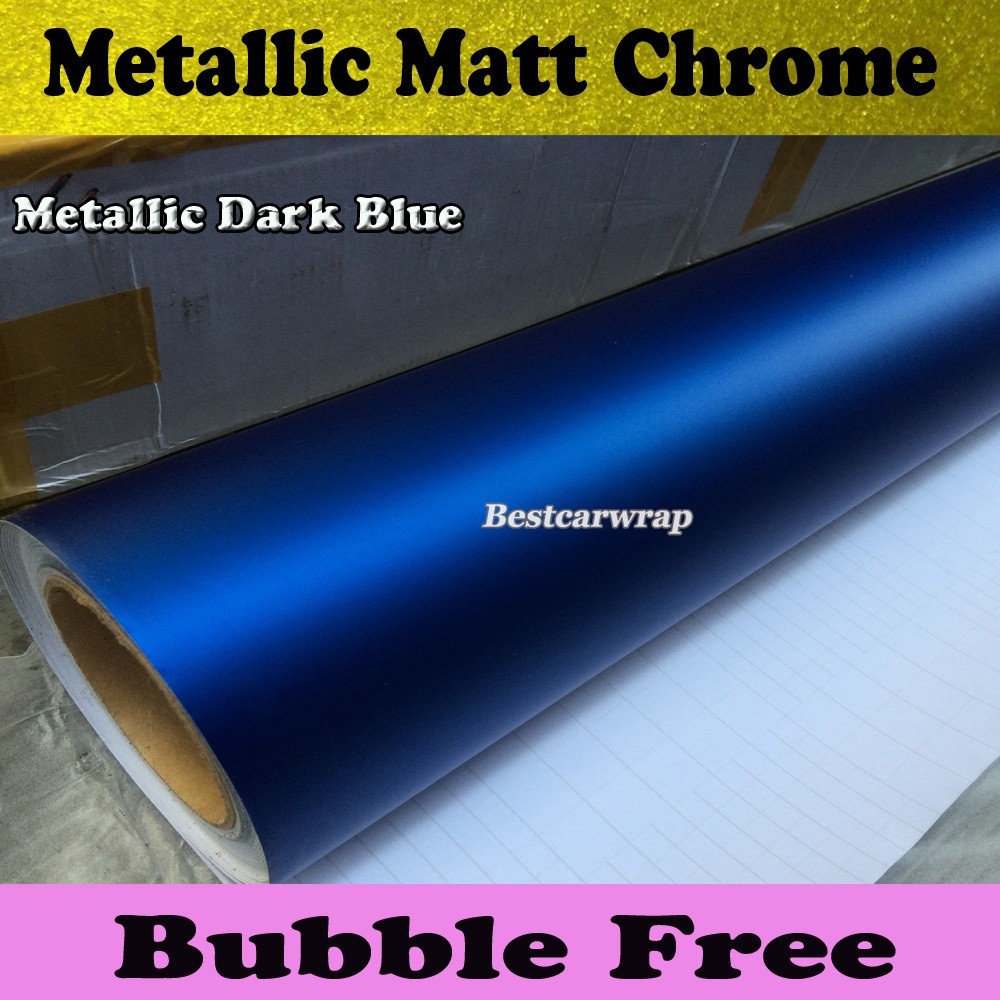 Dark Blue 3m metallic 1080 vinyl wrap blue chrome matt vinyl wrap (6)