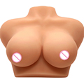 Realistic Women Big Breast Lifelike Soft Medical Silicone Tits Sex Doll For Men Masturbation 36D Flesh