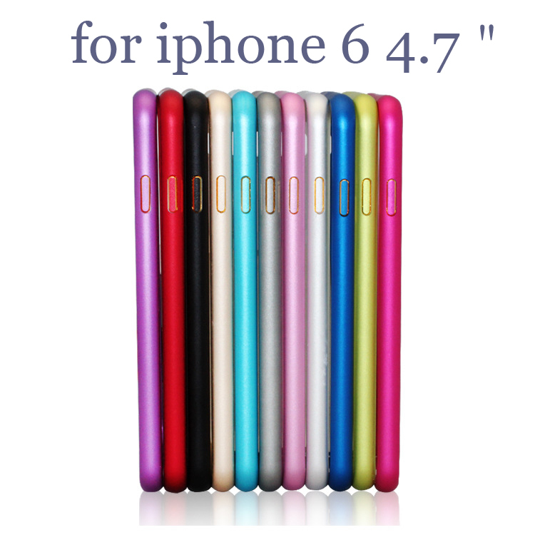 Protect Cases Metal Aluminum Frame Bumper Case For Apple iphone 6 4 7 Shockproof Cell Phone