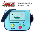 Polyester shoulder bag printed w Anime Adventure Time with Finn and Jake BMO