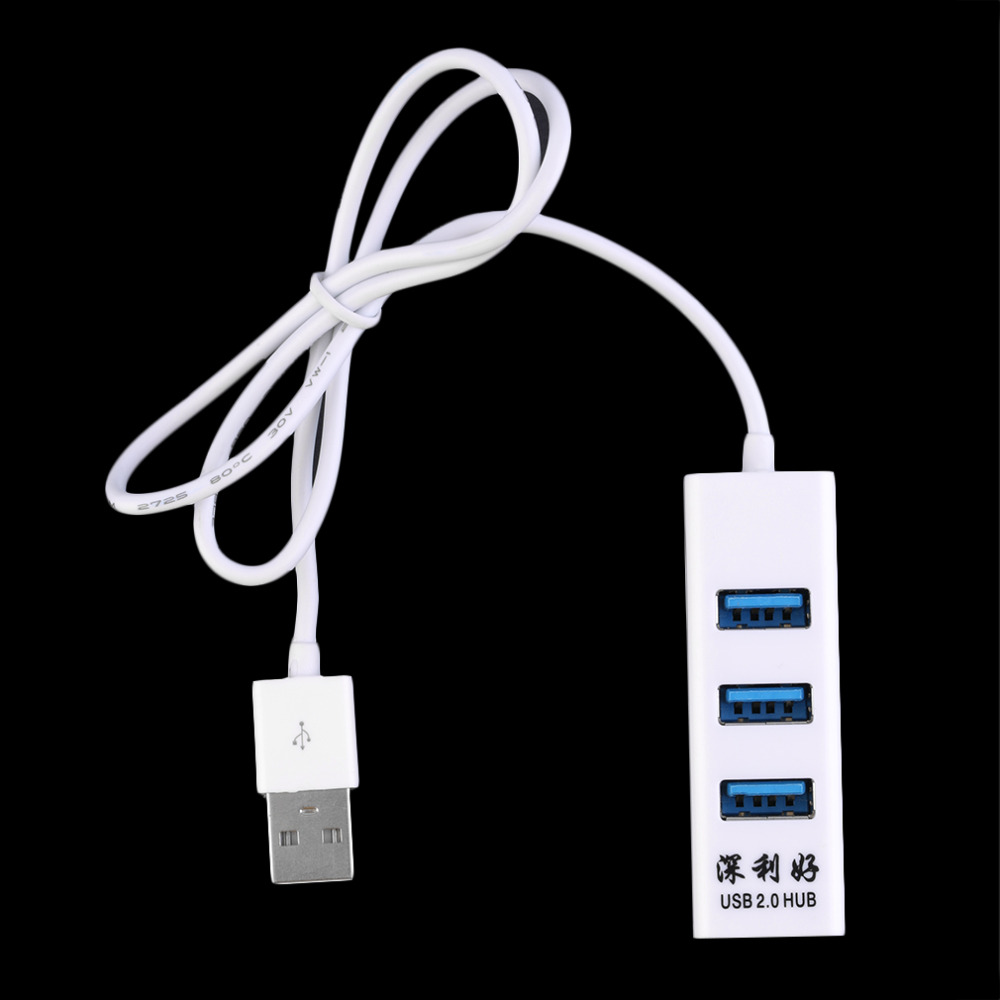 2016 Newest 4-Port USB 2.0 Multi HUB Splitter Expansion Cable Adapter For PC Laptop