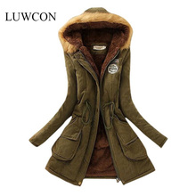Winter Jacket Women 2016 New Winter Womens Parka Casual Outwear Military Hooded Coat Long Femme Woman Clothes A1617