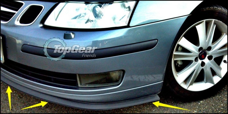 SAAB 9-3 Aero Spoiler Delantero Aler/ón NUEVO labio delantero 2002-2007
